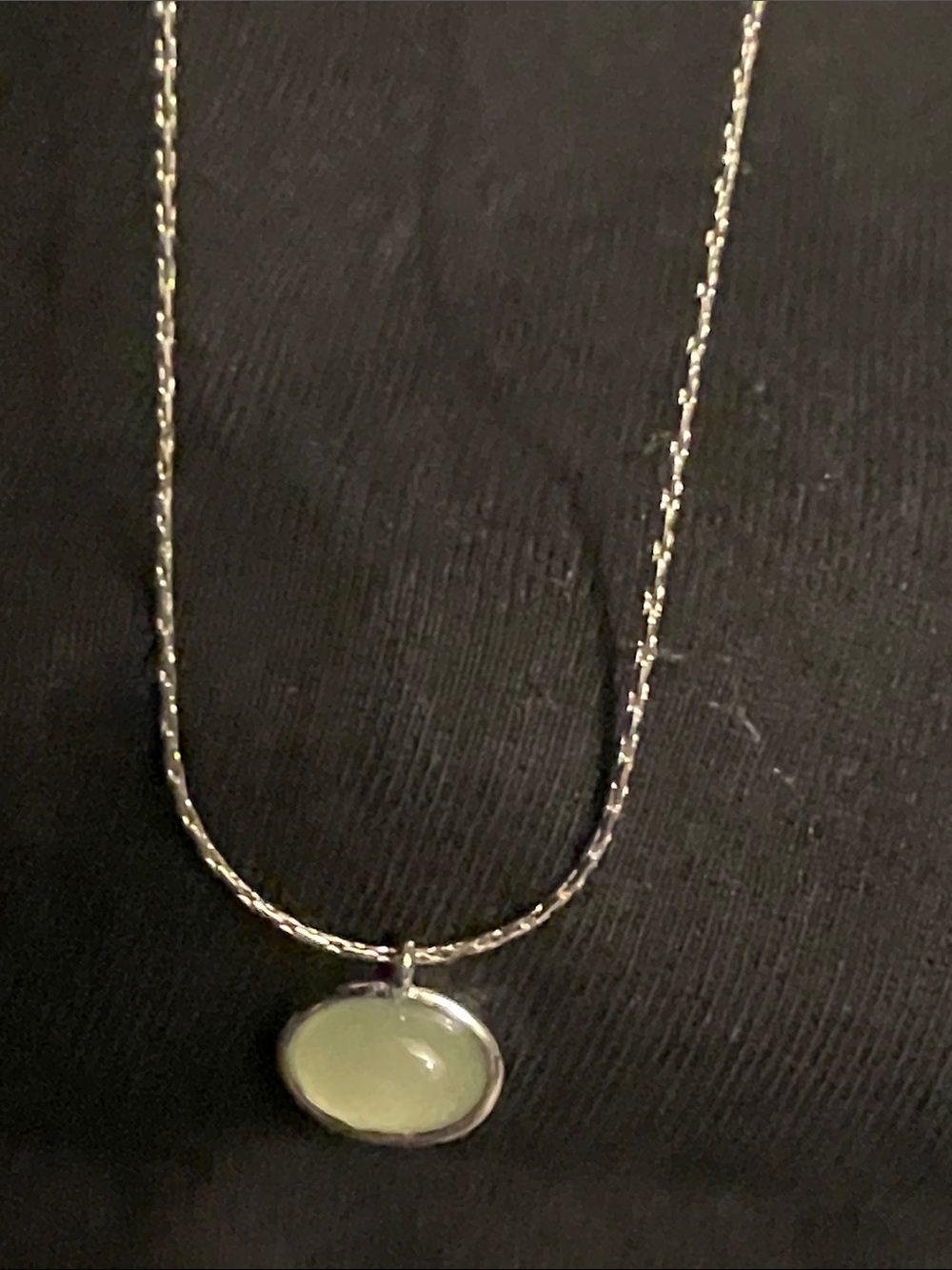 Jade and Silver Necklace